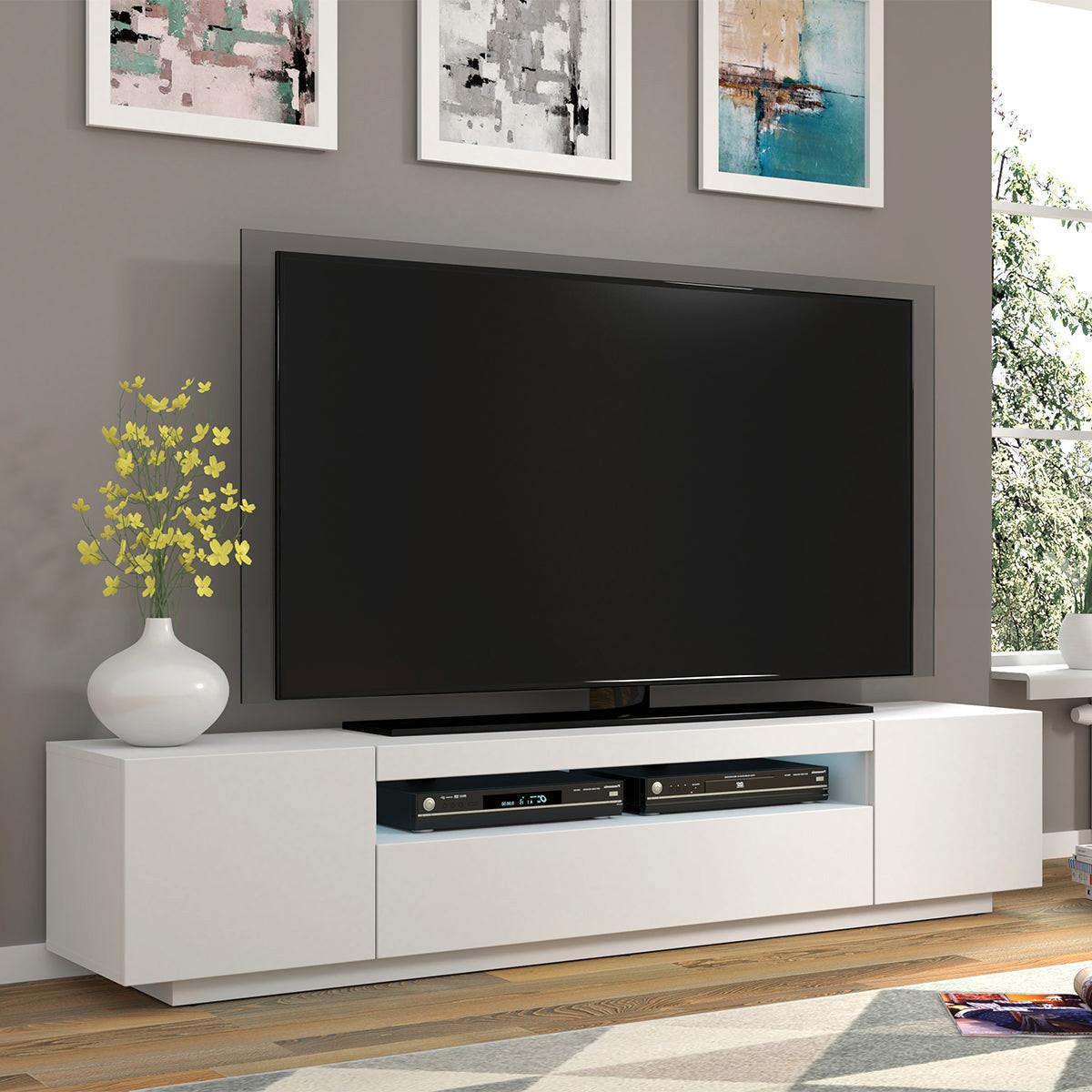 TV-MÖBEL Aurus Weiß - Weiß, Holzwerkstoff (200/36/37cm) - Petits-meubles