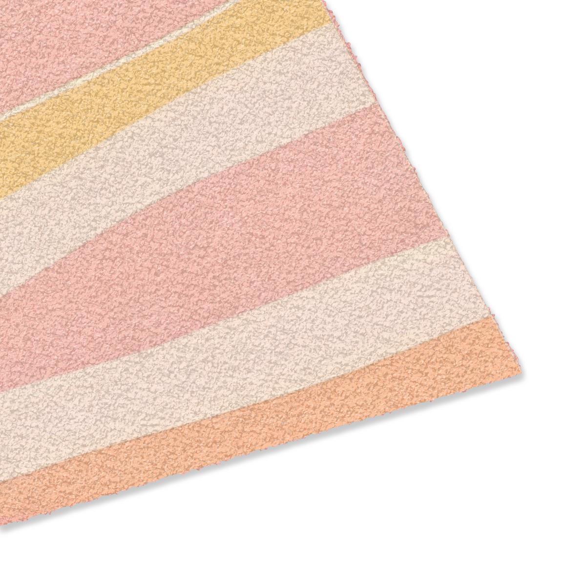 FUSSMATTE Illustration - Sonne - Pastellfarben Sauberlaufmatte 90x60 cm - Hellrosa, Kunststoff (90/0.4cm) - MuchoWow