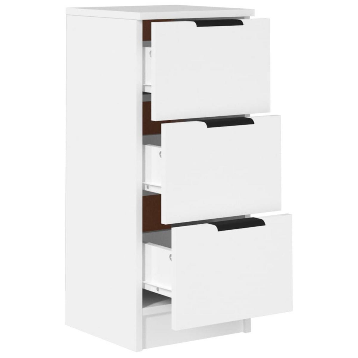 KOMMODE Bennett 30/30/70 cm 2er-Set - Weiß, Holzwerkstoff (30/70/30cm) - Nettlife