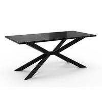 ESSTISCH ALMEA 190 x 90 x 73,5 cm - Hellgrau/Schwarz, Holz (190/90/73.5cm) - MASSENO