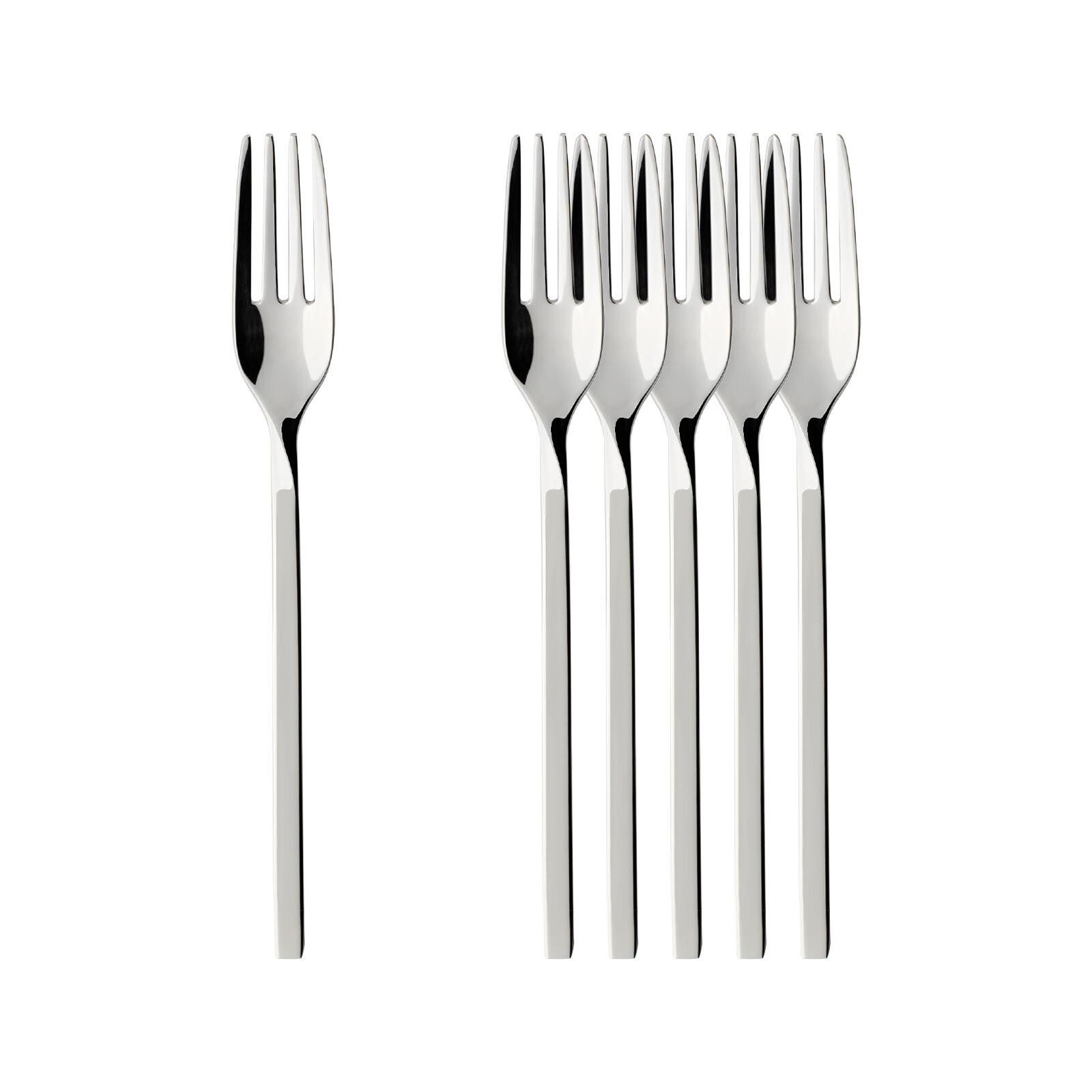 KUCHENGABEL NewWave edelstahl 15,5 cm 6er Set - Silberfarben, Metall - Villeroy & Boch