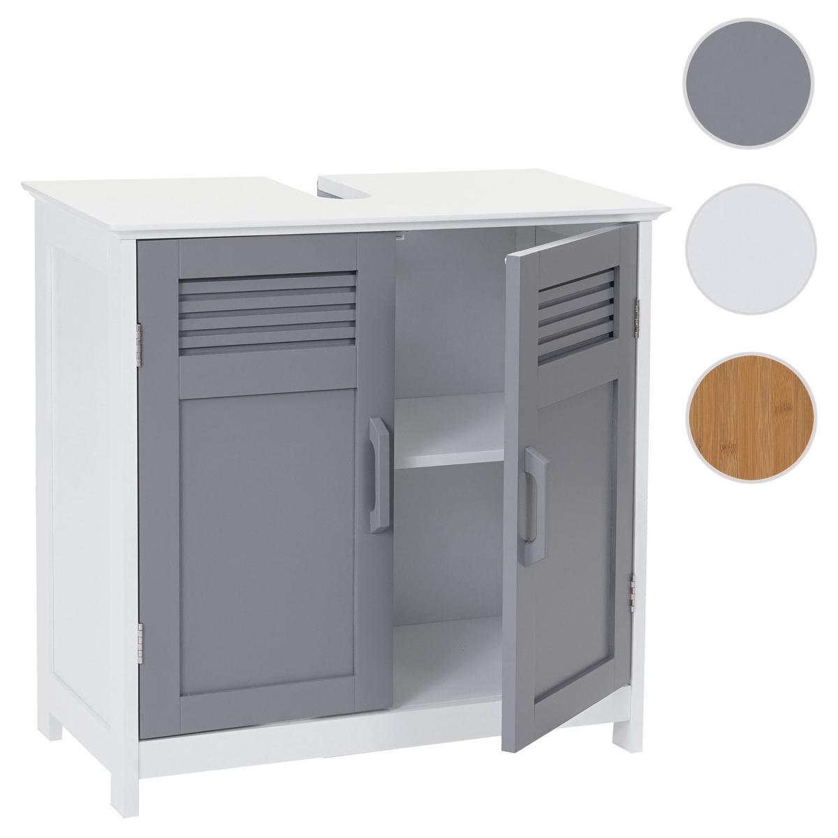 WASCHBECKENUNTERSCHRANK Grau - Grau, Holz (60/60/30cm) - MCW