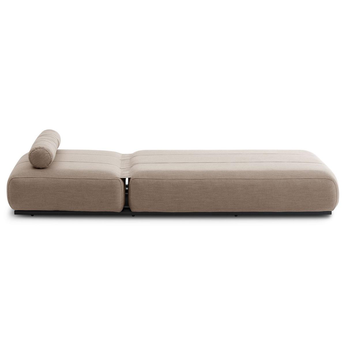 SONNENLIEGE TROPEA beige, schwarz - Beige, Kunststoff (213/32/91cm) - IDIMEX