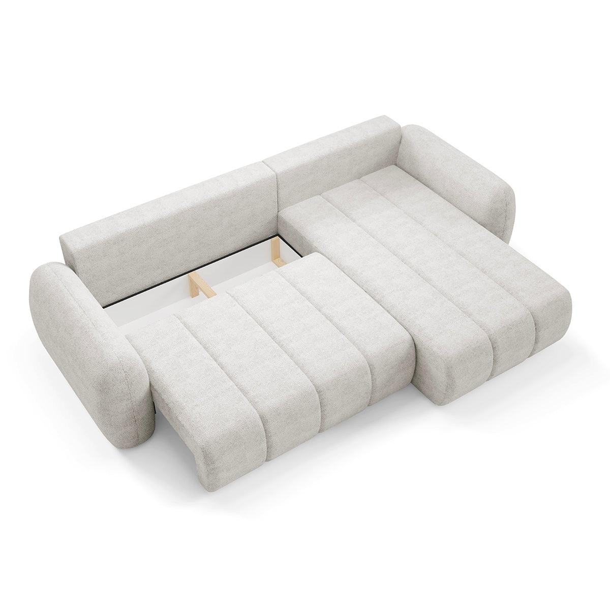 ECKSOFA Cesar 3 Sitzplätze Weiß - Weiß, Holz (304/190cm) - Petits-meubles