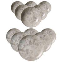 TAFELSERVICE Cecina Perle 12-tlg. - Perlmutt, Keramik (2/2/2cm) - Ritzenhoff Breker
