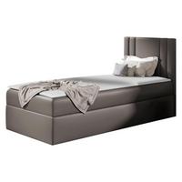 BOXBETT Carmen Mini, Seite zum Öffnen des Bettkastens: Rechts - H3 - Graphitfarben, Holz (100/200cm) - MIRJAN24