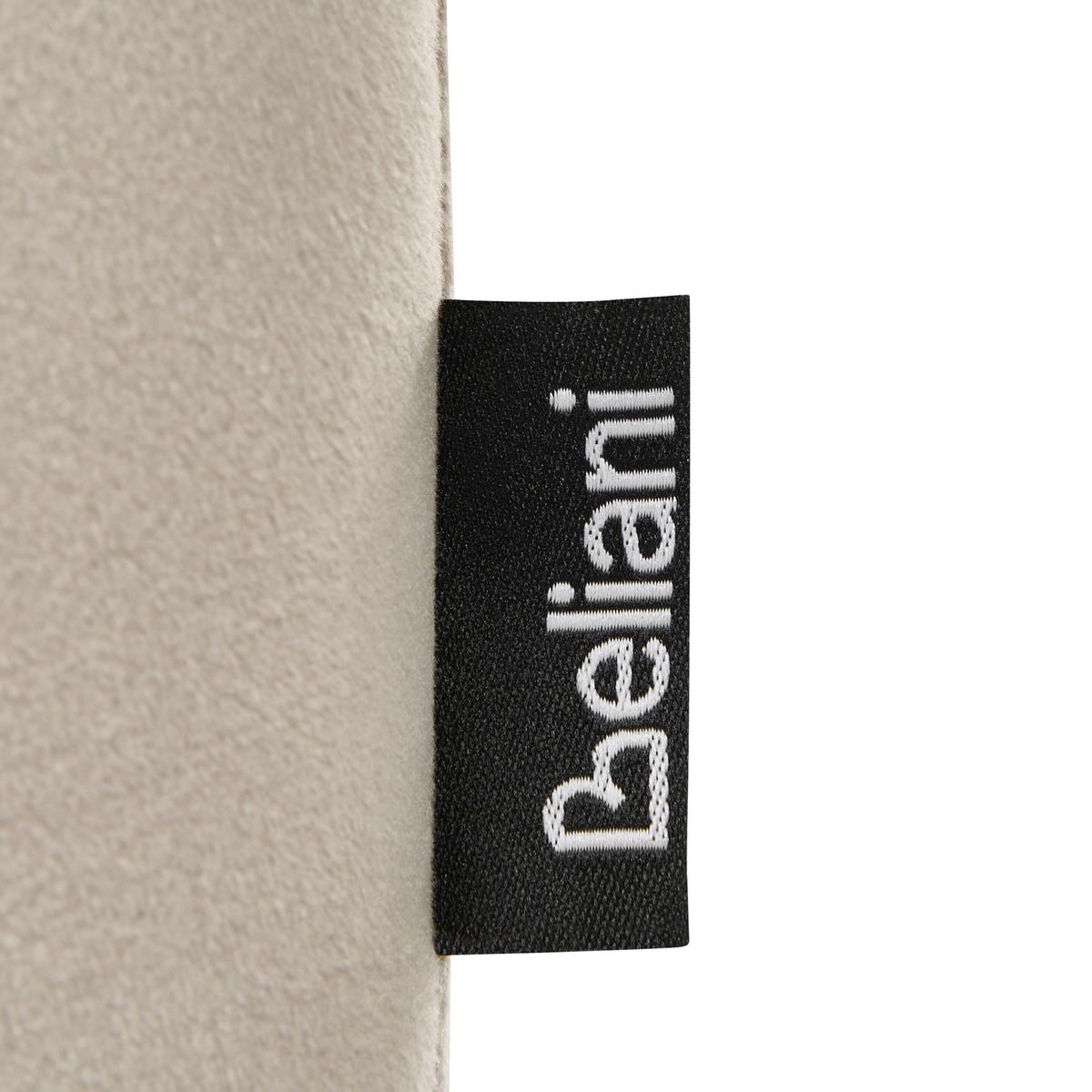 SCHREIBTISCHSTUHL Samtstoff Taupe Valticello - Taupe, Textil/Metall (60/77/60cm) - Beliani