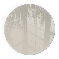 GLASPLATTE für Kamin Ø 80 cm - Creme, Glas (80/80/0.4cm) - TULUP