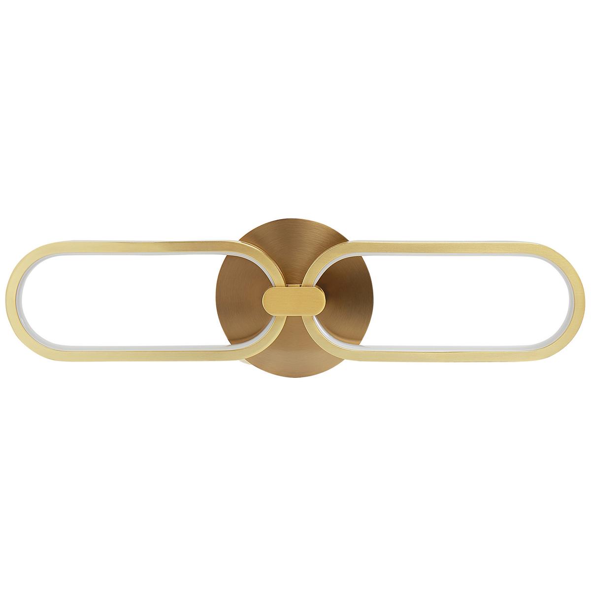 WANDLEUCHTE Krang 50x2x14 cm - Goldfarben, Metall (50/14/2cm) - Beliani