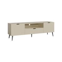 FERNSEHSCHRANK Nand - Sandfarben, Holzwerkstoff/Metall (40/51/160cm) - [en.casa]