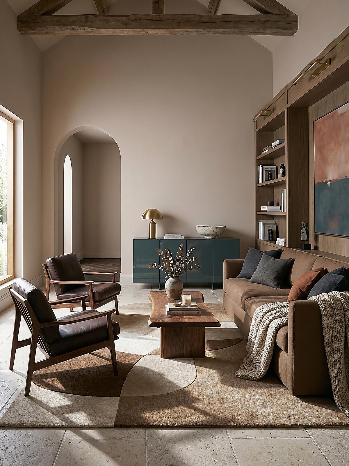 WOLLTEPPICH AIRE, abstrakt, aus Wolle, Bunt, 120 x 170 cm - Beige, Textil (170/120cm) - KADIMA DESIGN