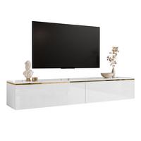 HÄNGESCHRANK TV-Möbel AURORA Weiß Hochglanz - Weiß Hochglanz, Holzwerkstoff (180/32/40cm) - Lookway