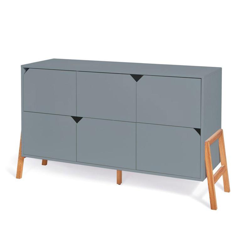 KOMMODE Grau - Grau, Holzwerkstoff (150/85/50cm) - Petits-meubles