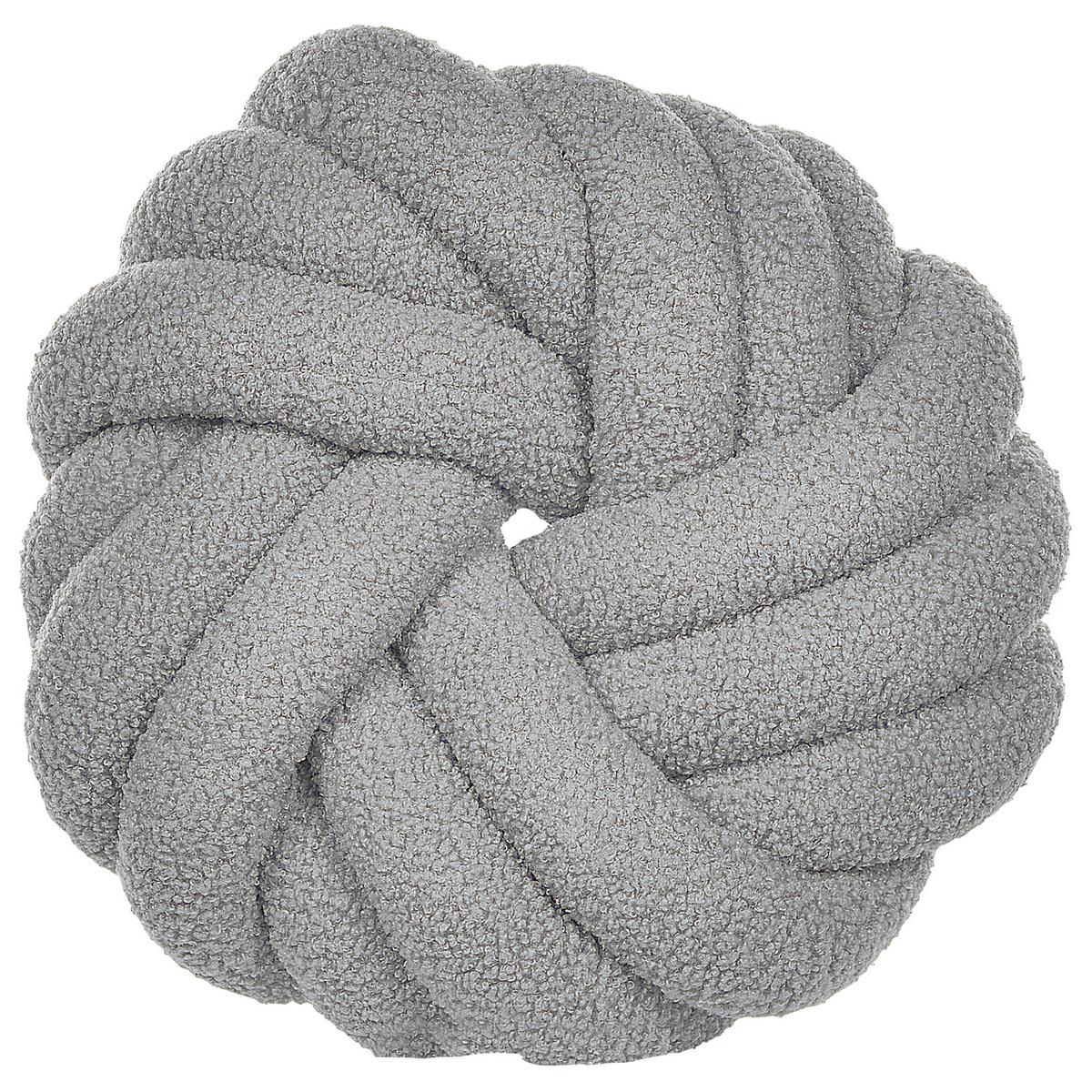 DEKOKISSEN 2er-Set Grau 31/31 cm Akola - Grau, Textil (31/31cm) - Beliani