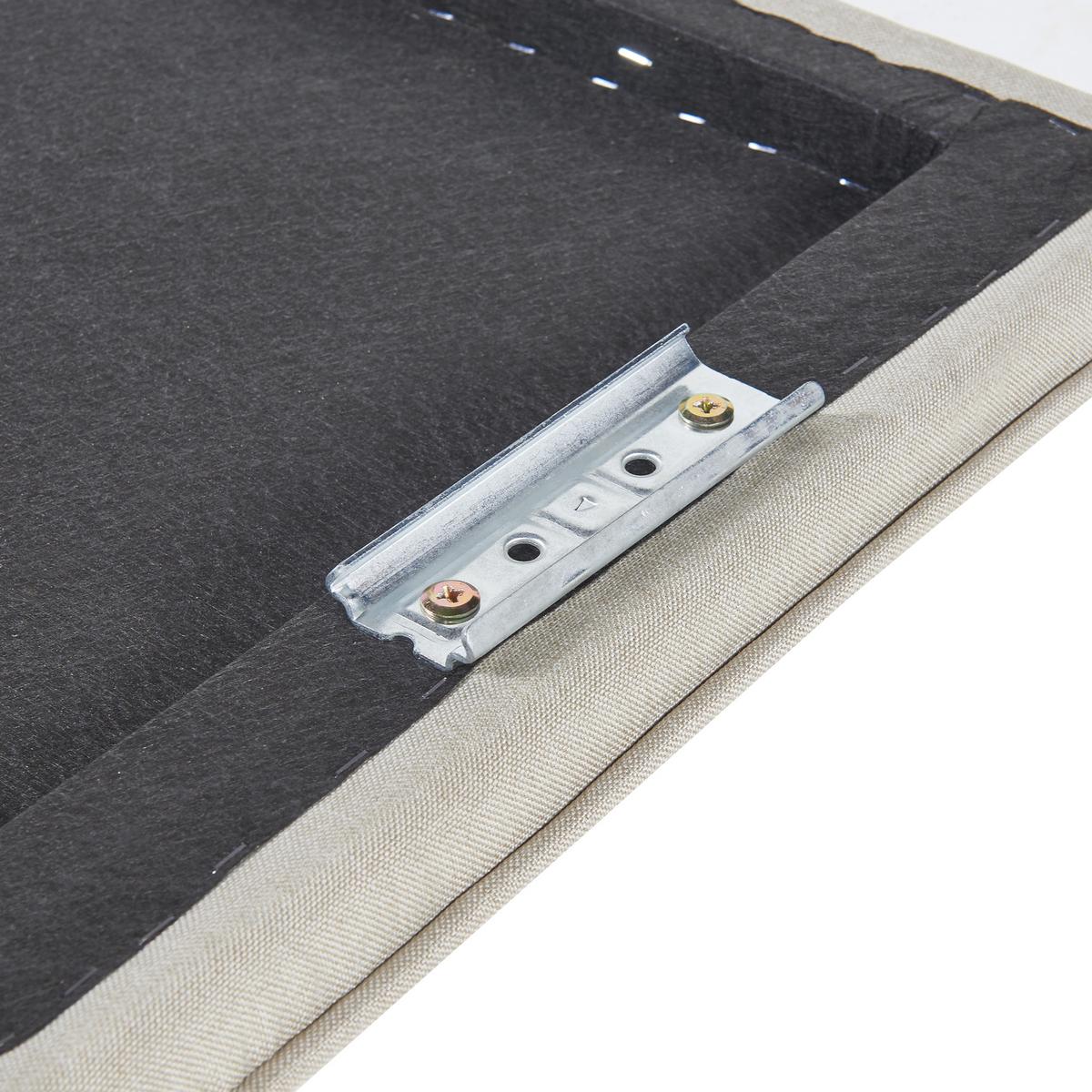 KOPFTEIL Tokke - Beige, Holzwerkstoff/Textil (160/4/52cm) - [en.casa]