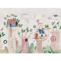 VLIESTAPETE Bunt 371/280 cm - Beige/Multicolor, Textil (371/1cm) - KUNSTLOFT