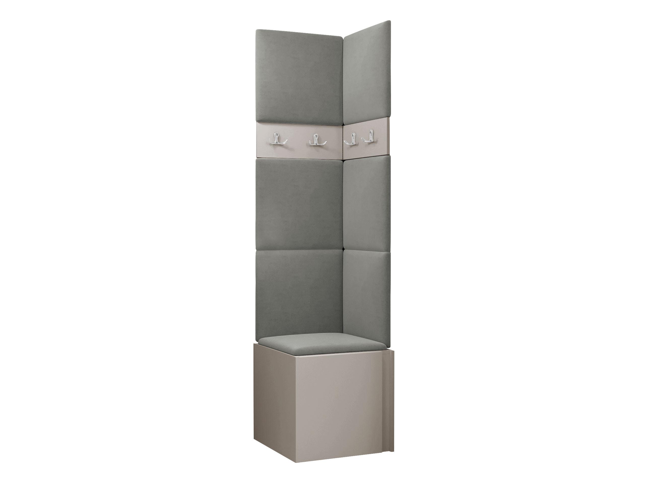 GARDEROBEN-SET Orion XXI - Kaschmir/Grau, Holzwerkstoff/Kunststoff (42/186/46cm) - MIRJAN24