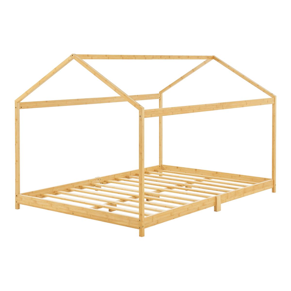 HAUSBETT Vindafjord - Naturfarben, Holz (120/200cm) - [en.casa]
