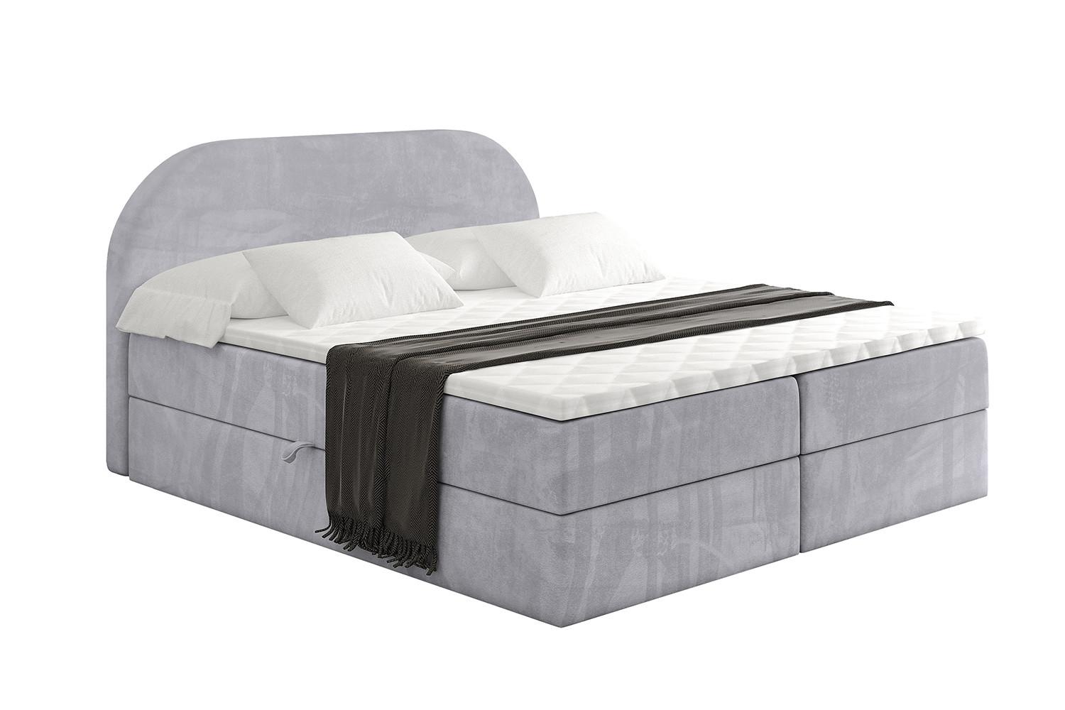 BOXBETT mit Matratze H3 und Lattenrost - NOX - 140x200 - Grau Monolith - Grau, Holzwerkstoff/Kunststoff (140/200cm) - ALTDECOR