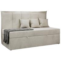 BOXBETT BANCO 90/200 Beige Velvet hydrophob - H3 - Beige, Holz/Textil (90/200cm) - MKS