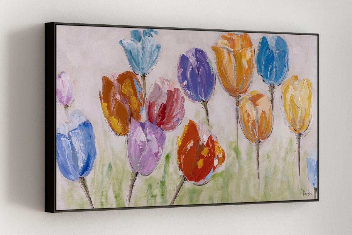 ACRYLBILD HANDGEMALT 120/60 cm - Multicolor, Holz/Textil (120/60cm) - KUNSTLOFT