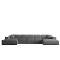 WOHNLANDSCHAFT Celes Premium Xl Bukla - Graphitfarben, Holzwerkstoff/Textil (462/73/165cm) - Fun Möbel