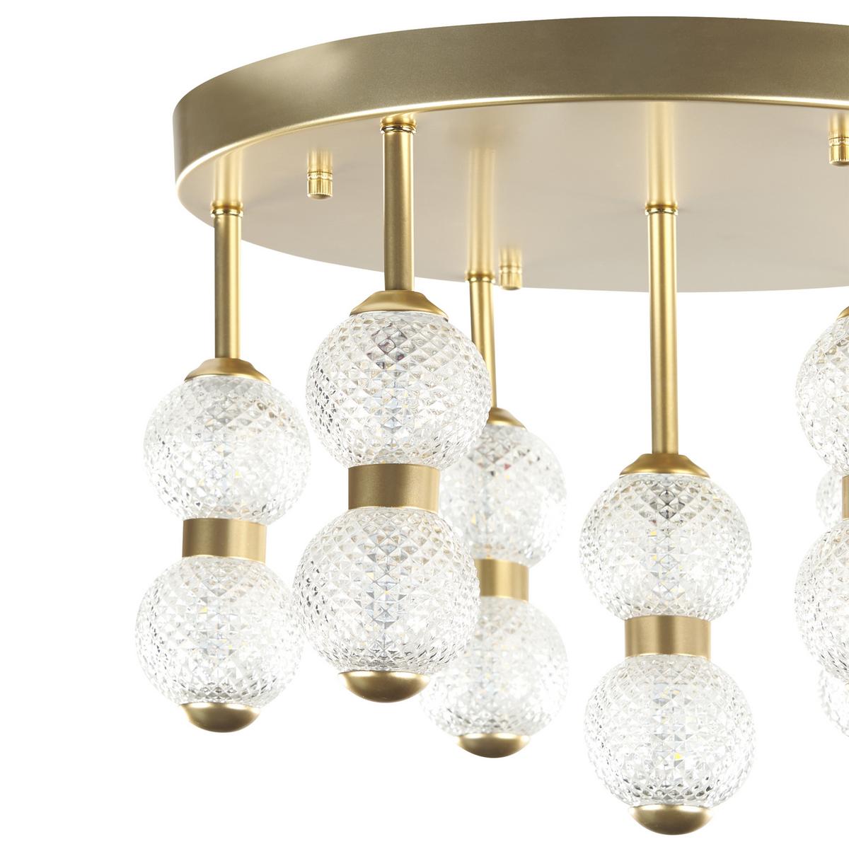 DECKENLEUCHTE Yowaka 40/40/26 cm - Goldfarben, Metall (40/40/26cm) - Beliani