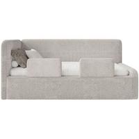 KINDERBETT Fanko Plüsch Graubeige 90x200 cm - Taupe/Schwarz, Kunststoff/Textil (90/200cm) - Selsey