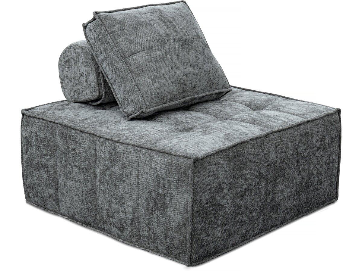SESSEL velluto Grau - Grau, Textil (100/89/96cm) - Habitat Garten