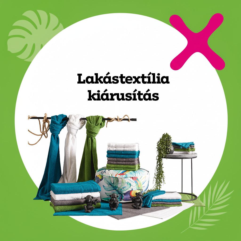 Lakástextília kiárusítás
