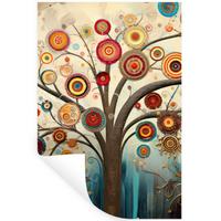 WANDTATTOO Baum - Baum des Lebens - Farbe Wandaufkleber 80x120 cm - Braun, Kunststoff (80/120/0.1cm) - MuchoWow
