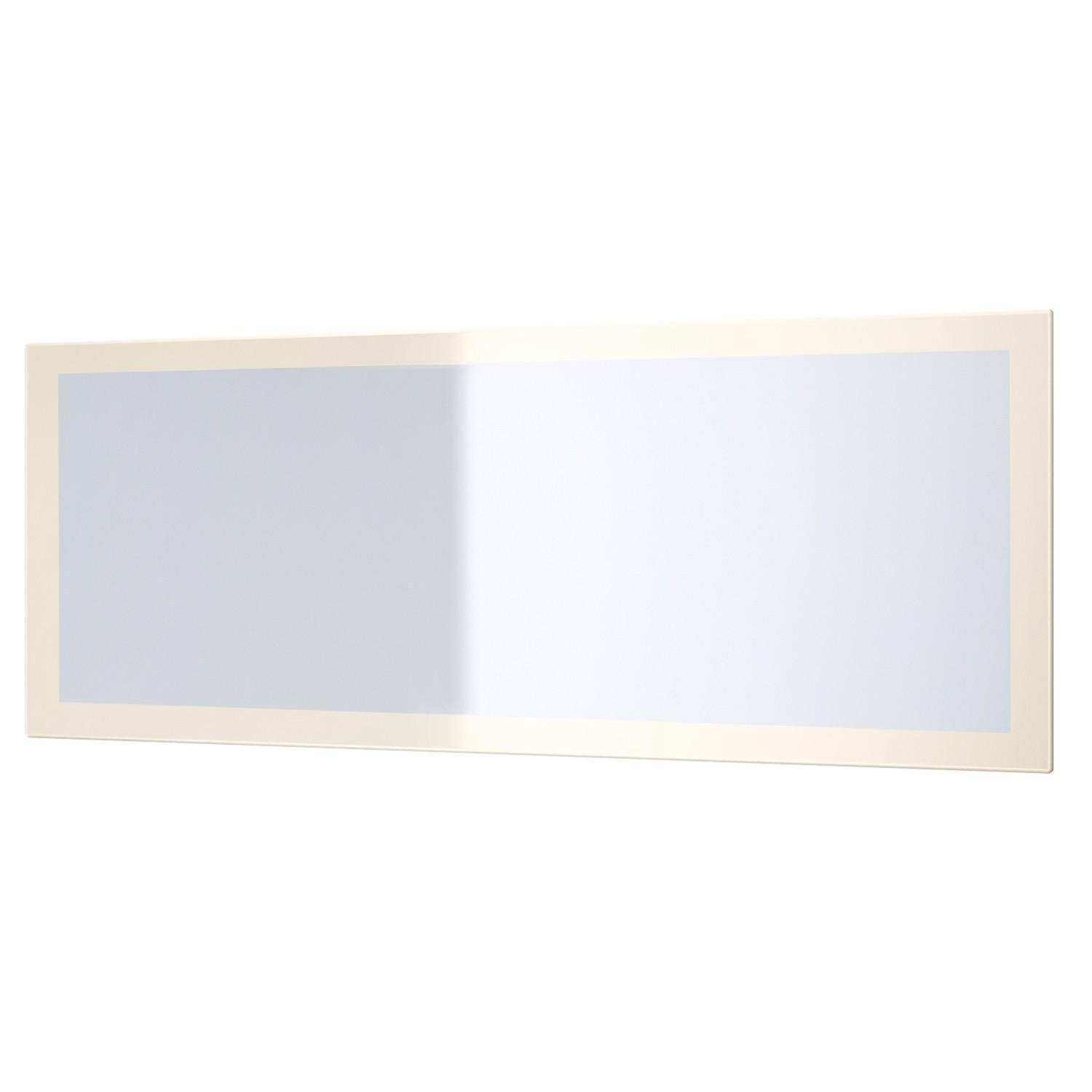 SPIEGEL Lima Creme Hochglanz - Creme, Holzwerkstoff (139/55/2cm) - Vladon