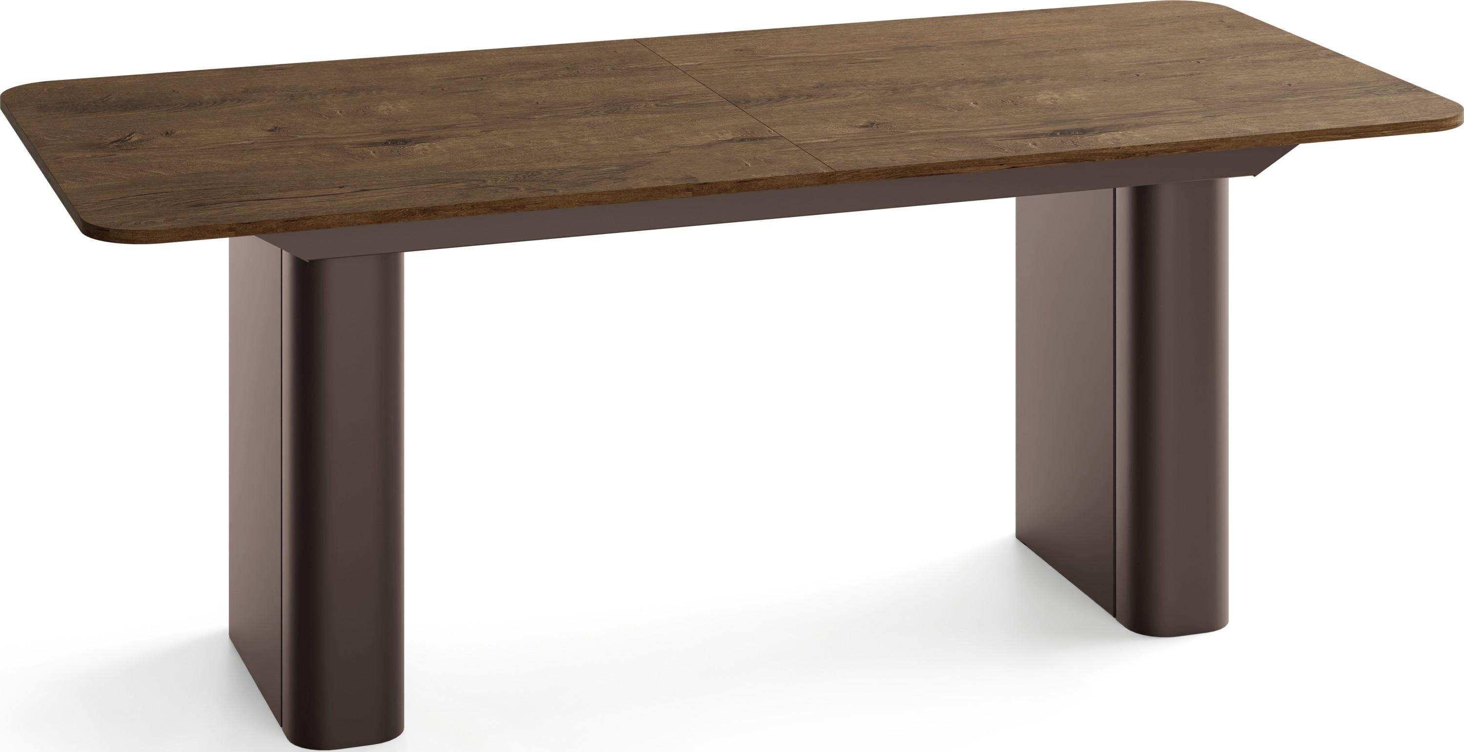 ESSTISCH Riven rechteckig ausziehbar verlängerbar mit Butterfly-Auszug, Eiche Braun Rustikal 200-296/90/76 cm - Alteiche/Braun, Holzwerkstoff/Metall (90/296/76cm) - WFL GROUP
