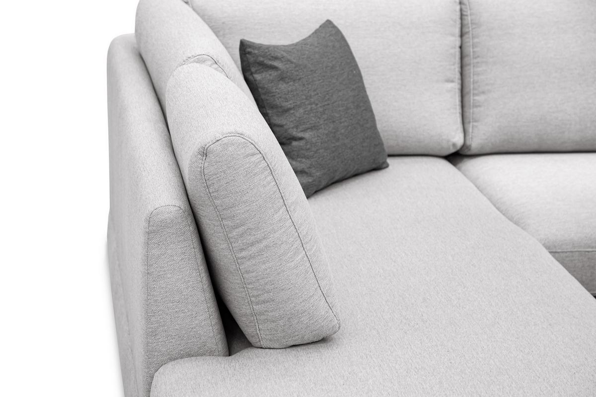 ECKSOFA OTTO 5-Sitzer, hellgrau - Hellgrau, Holzwerkstoff/Textil (219/279cm) - Wozimo
