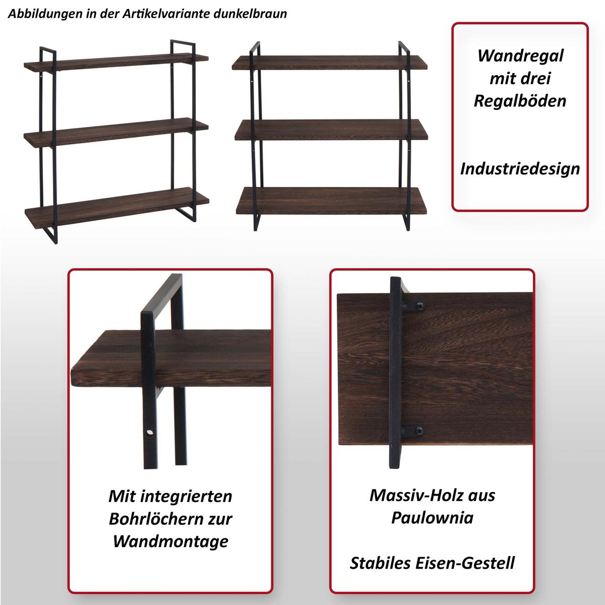 WANDREGAL Weiß, Schwarz - Schwarz/Weiß, Holz (60/60/18cm) - MCW