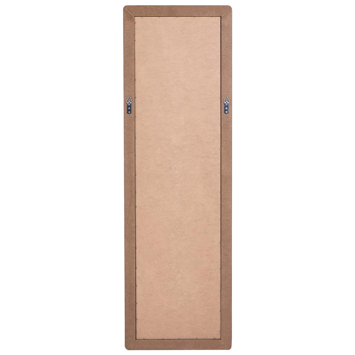 WANDSPIEGEL 50/160 cm Hellbraun Galan - Hellbraun/Braun, Holzwerkstoff (50/160/2cm) - Beliani