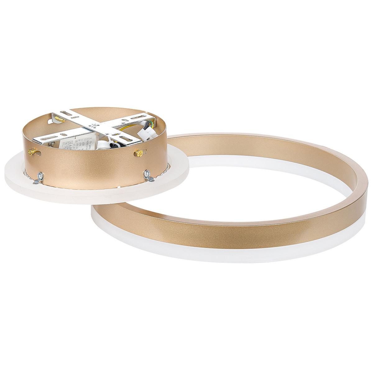 DECKENLEUCHTE Glyde 30/38/9 cm - Goldfarben, Metall (30/38/9cm) - Beliani