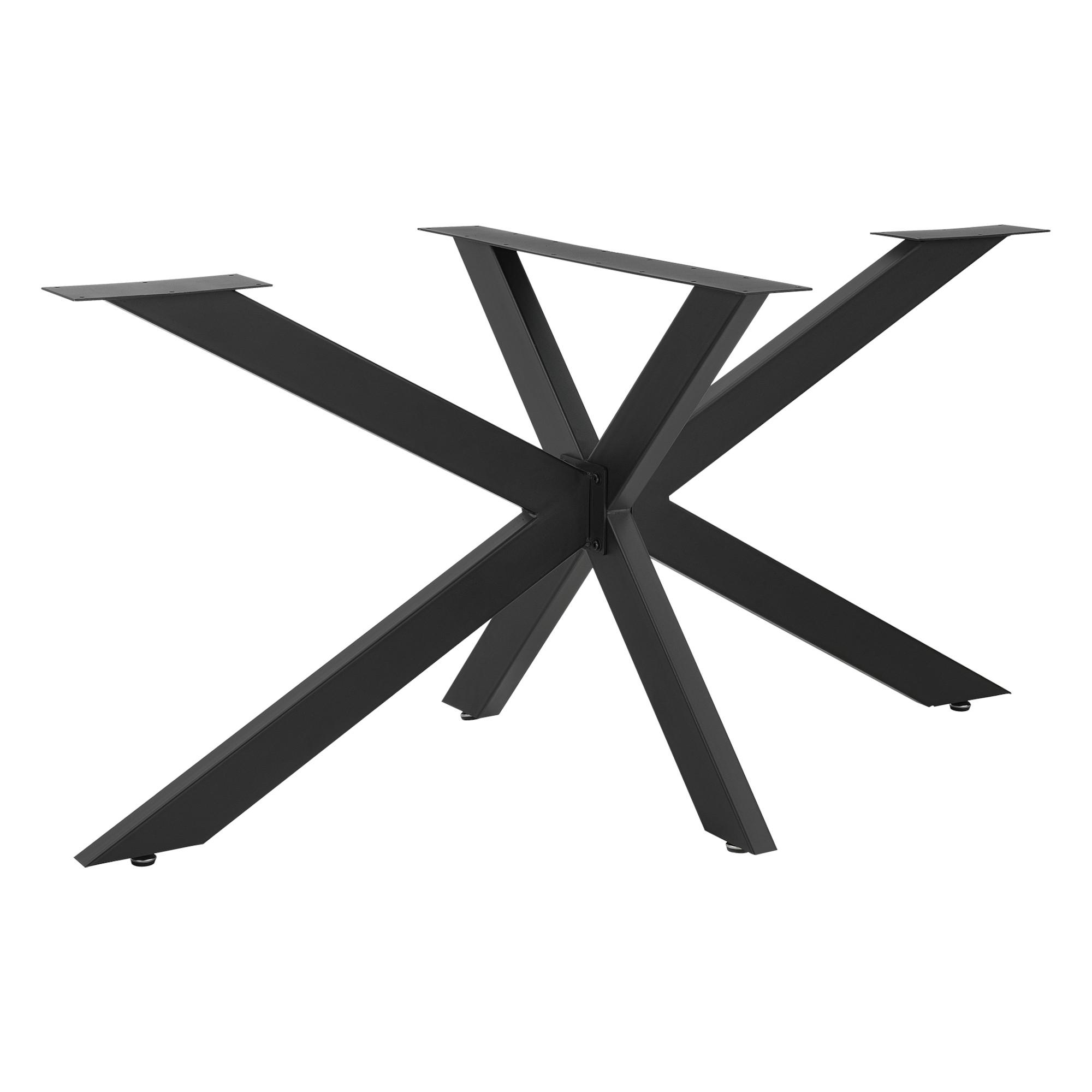 TISCHGESTELL Oberau - Schwarz, Metall (98/43/58cm) - [en.casa]