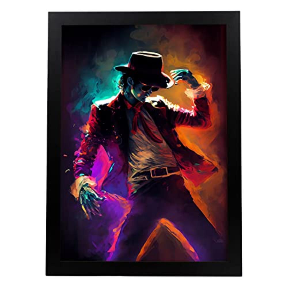 POSTER Michael Jackson In Voller Farbe Fotostil. A4 Rahmenlos - Klar, Papier (29.7/5/21cm) - Nacnic
