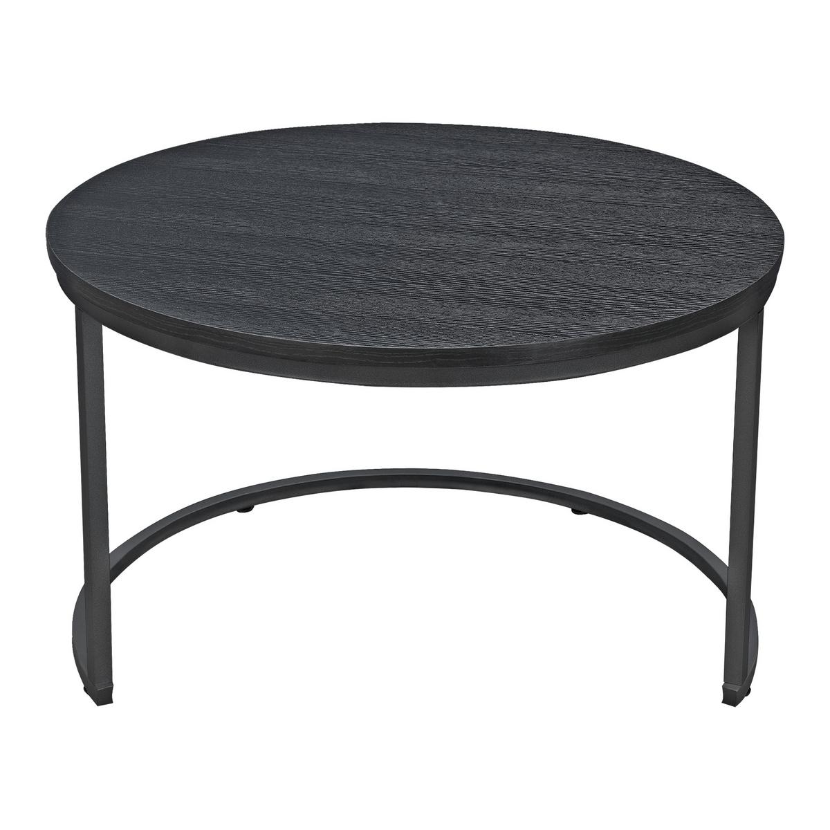 COUCHTISCH Christchurch im 2er Set - Schwarz, Holzwerkstoff (74/74/47cm) - [en.casa]
