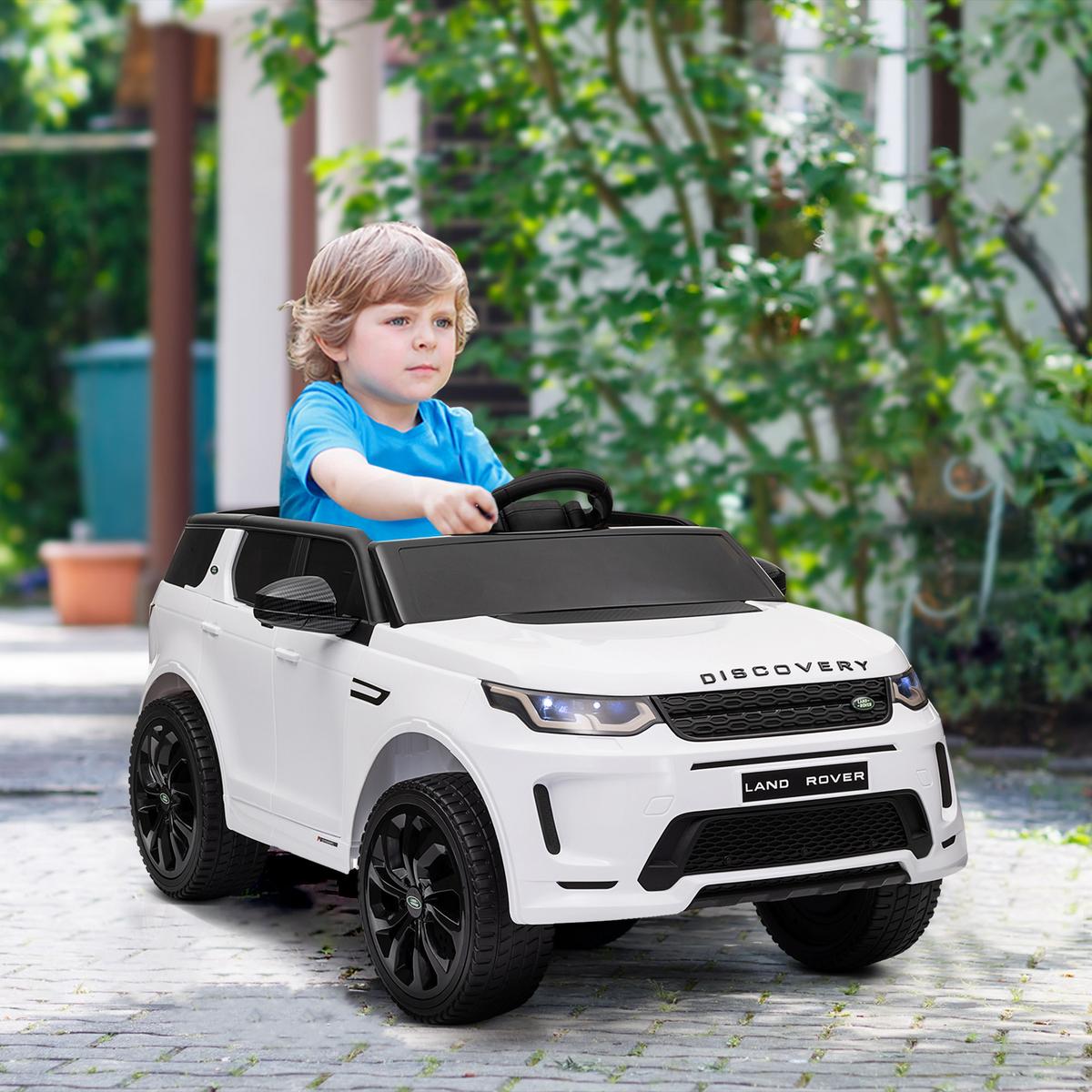 KINDER Elektroauto 12V Kinderauto mit 2,4G Fernbedienung, Musik, 3-5 km/h - Weiß, Kunststoff (106/65.5/51cm) - AIYAPLAY