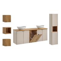 BADMÖBEL 160cm Manoa 2er-Set Kaschmir - Holz - Kaschmir, Holzwerkstoff (160/59/40cm) - Petits-meubles