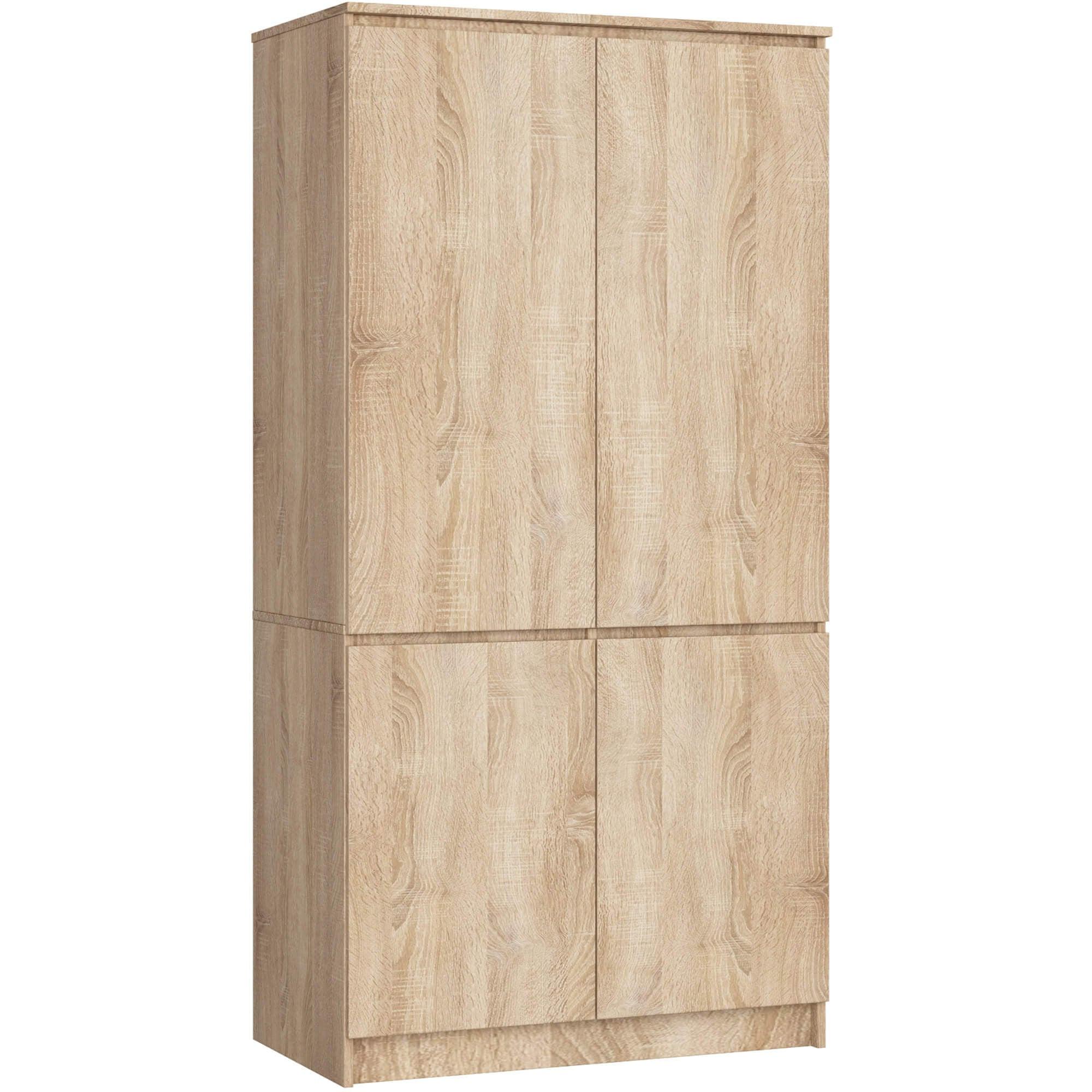 KLEIDERSCHRANK Eiche Sonoma 180/90/51 - Sonoma Eiche, Holzwerkstoff (90/180/51cm) - RAUMHIRSCH FURNITURE