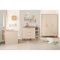 BABYZIMMER SET Jil 3-teilig - Kastanienfarben/Kaschmir, Holz/Holzwerkstoff (138/200/55cm) - Roba