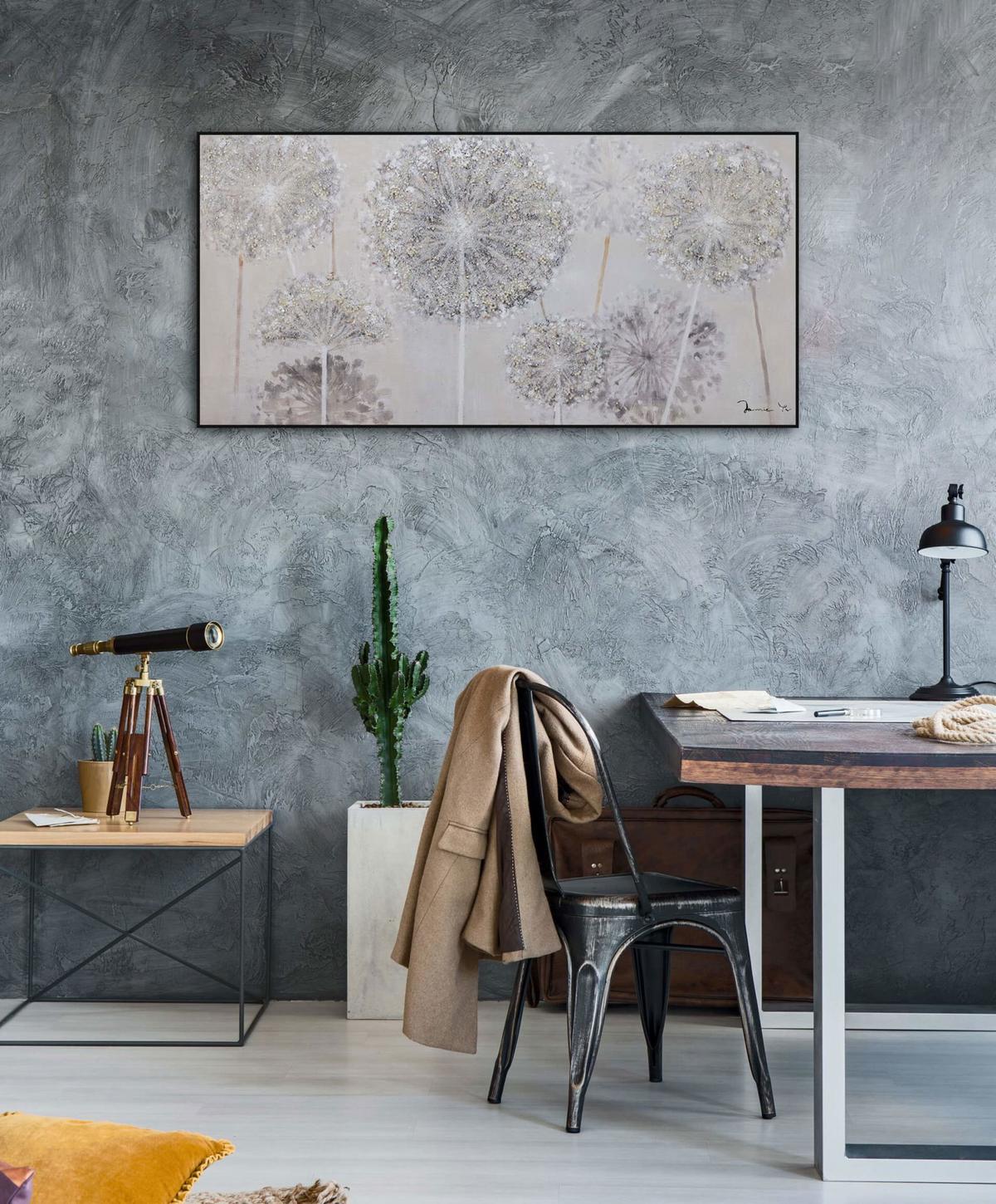 ACRYLBILD HANDGEMALT 120/60 cm - Taupe, Holz/Textil (120/60cm) - KUNSTLOFT