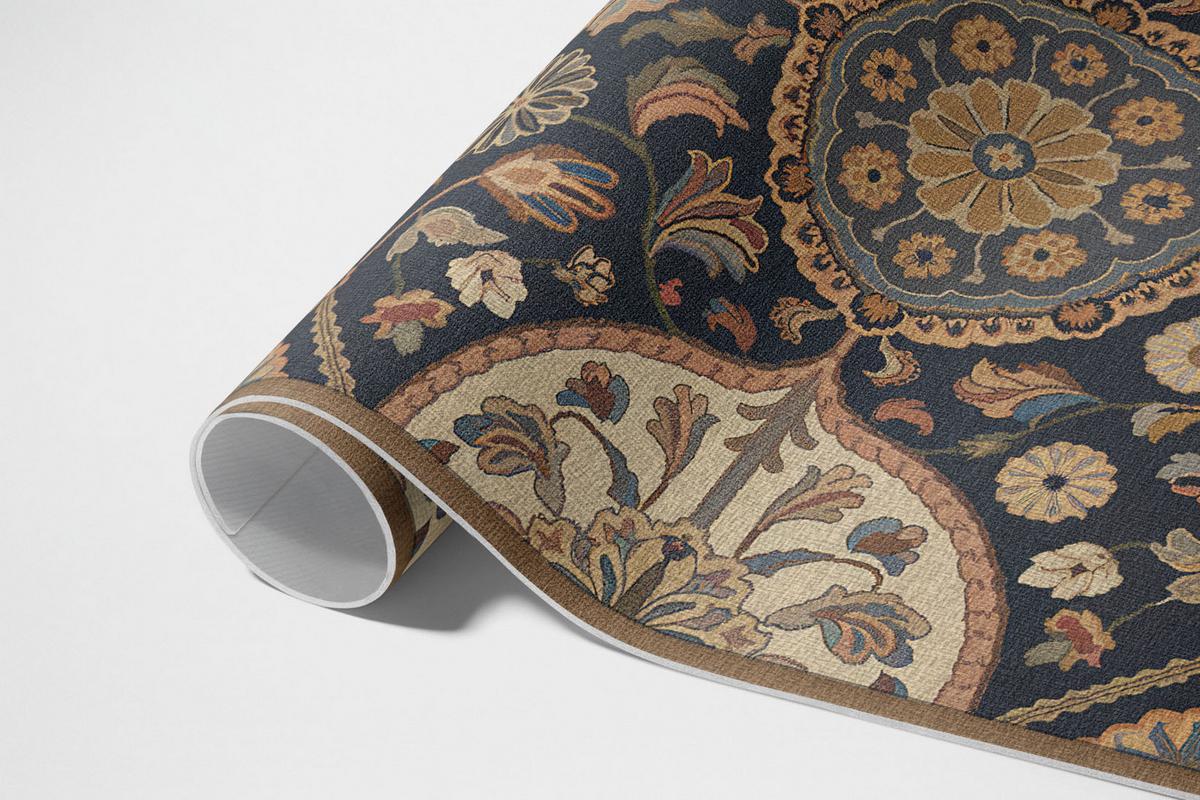 TEPPICH 80x120 cm Botanisches Ornament Vintage - Multicolor, Kunststoff (80/120cm) - Wallfluent