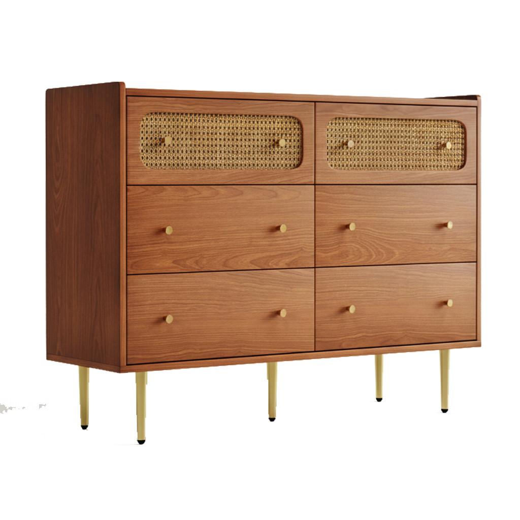 KOMMODE Braun 120/40/90CM - Braun, Holzwerkstoff/Metall (40/90/120cm) - Urban Meuble