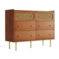 KOMMODE Braun 120/40/90CM - Braun, Holzwerkstoff/Metall (40/90/120cm) - Urban Meuble