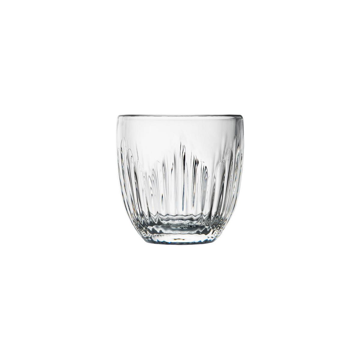 ESPRESSOGLÄSER Facetten transparent 100 ml 4er Set - Transparent, Glas (0.1L) - La Rochère