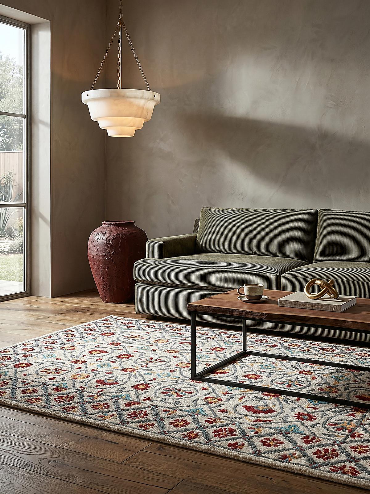 WOLLTEPPICH SOAR, orientalisch, Rot-Blau, 160 x 230 cm - Rot, Textil (230/160cm) - KADIMA DESIGN